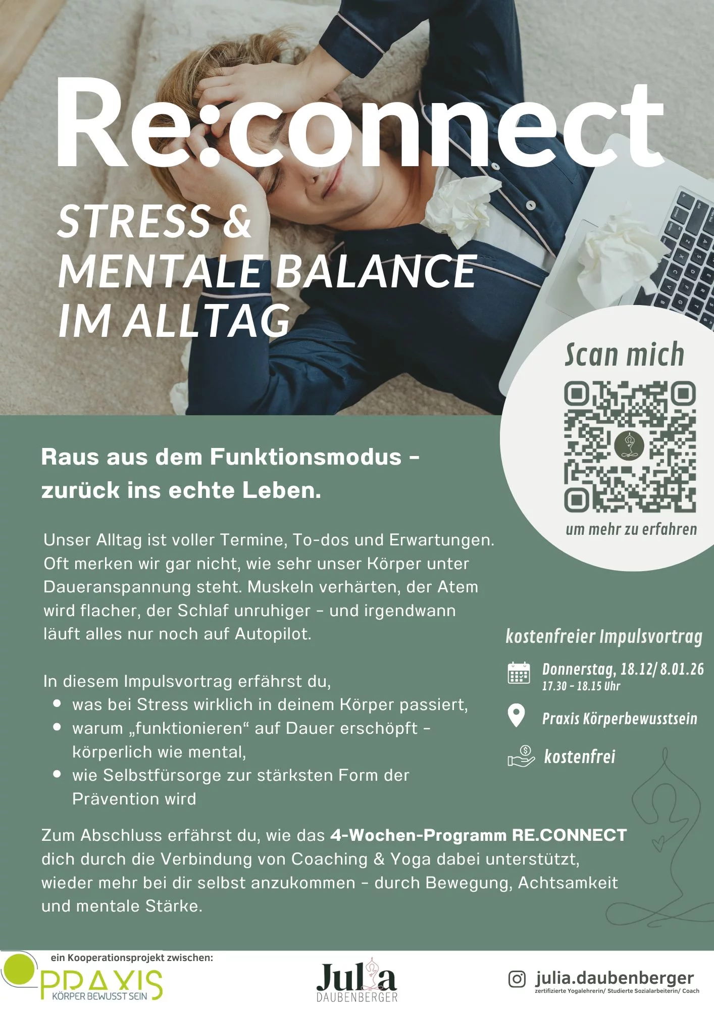 Re:connect Plakat Vorträge