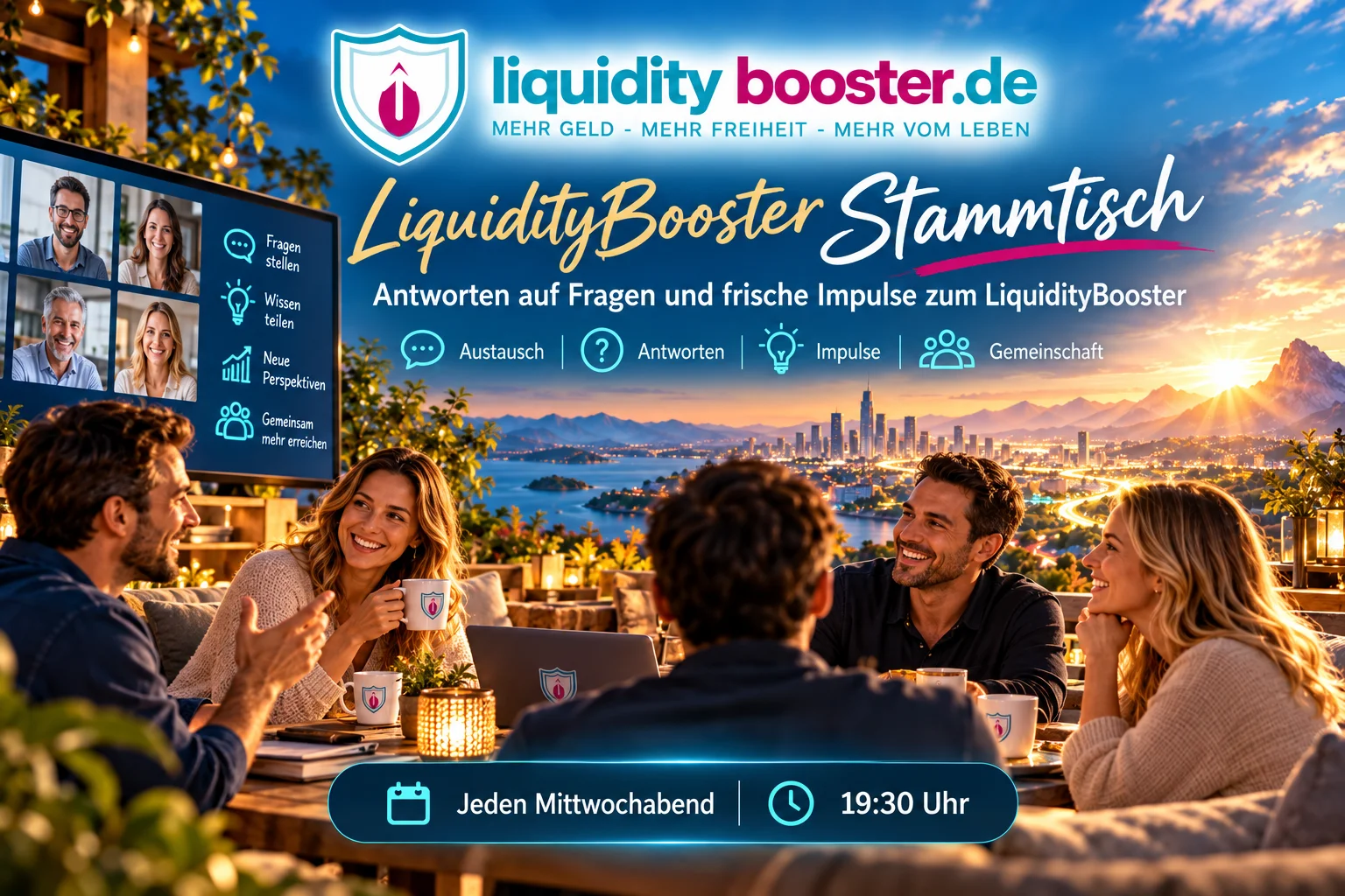 LiquidityBooster Stammtisch am See