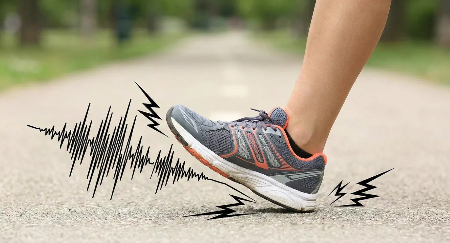 Kraftverteilung durch die Schuhsohle