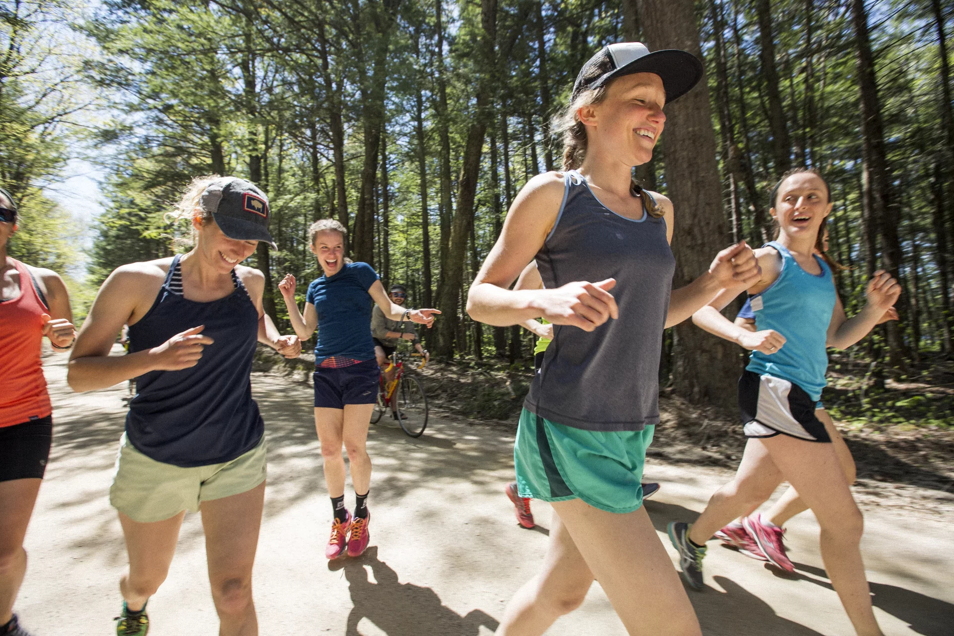Laufen in der Gruppe ist gesund und macht Spass